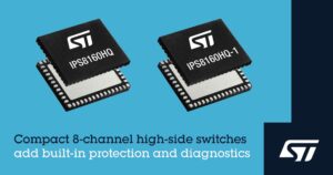 Os interruptores octais high-side da STMicroelectronics oferecem proteção e diagnóstico