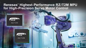 Renesas lança MPUs de controle de motor RZ/T2M para controle rápido e de alta precisão