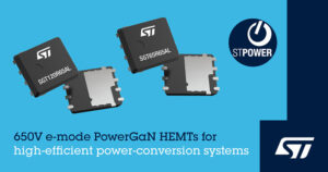 STMicroelectronics inicia produção em volume de dispositivos PowerGaN