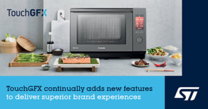 STMicroelectronics lança TouchGFX 4.20 para gráficos avançados