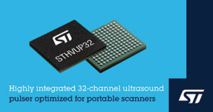 STMicroelectronics lança transmissor de ultrassom de 32 canais para scanners portáteis