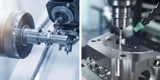 Torneamento e fresamento CNC: um guia rápido para entender as diferenças