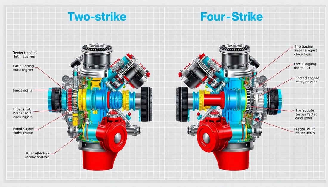 Motores de 2 Tempos vs. 4 Tempos: Entendendo as diferenças