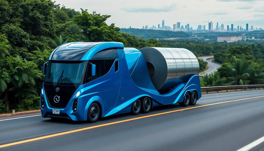 ArcelorMittal pioneira no transporte de Bobinas de Aço 100% elétrica no Brasil