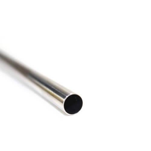 Canudo de Inox Ecológico Curvo Liso 6mm x 216mm - compracos