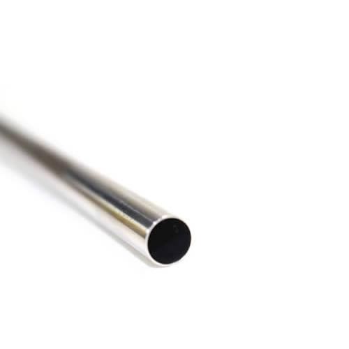 Canudo de Inox Ecológico para Drink e Shake Reto Liso 8mm x 160mm - compracos