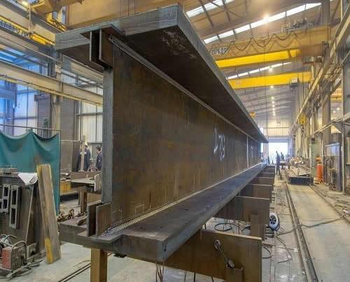 Viga Soldada Aço Estrutural