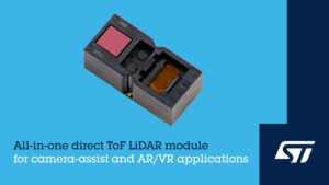 A STMicroelectronics oferece um módulo LiDAR Timeof-Flight direto tudo-em-um com até 2,3 mil zonas