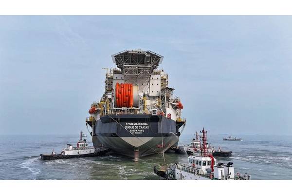 ABL em trabalho de reboque para viagem do FPSO Mero 3 ao Brasil