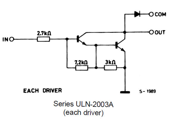 Acionando relés com microcontrolador stm32f103 usando driver de relé uln2003