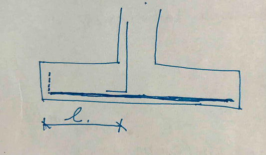 Comprimento de ancoragem no reforço da fundação