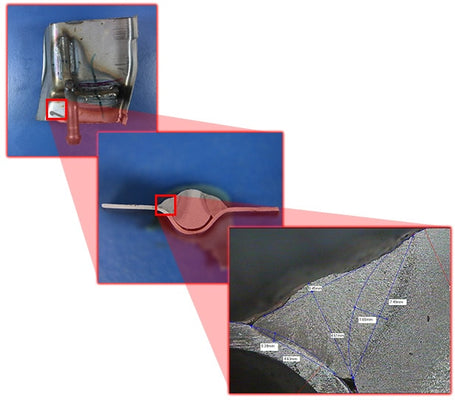 Destructive testing of welding seams | Detailed study 