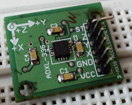 Interface do acelerômetro de eixo triplo com AtMega16