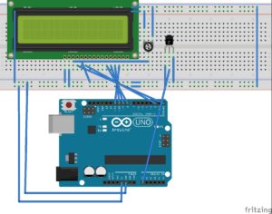 Monitor de temperatura ambiente usando Arduino e o sensor LM35