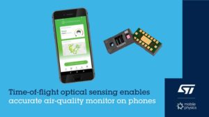 El sensor óptico de tiempo de vuelo habilita el primer monitor personal preciso de la calidad del aire y detector de humo para teléfonos inteligentes del mundo 