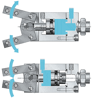 Pinça de Suporte Pneumático Automático – Projeto Mecânico