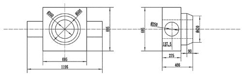 Processo de forjamento para flanges de formato grande de cilindro de óleo de alta pressão