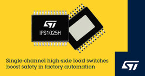 STMicroelectronics apresenta novos interruptores de carga de canal único