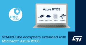 STMicroelectronics estende suporte RTOS do Microsoft Azure para STM32Cube