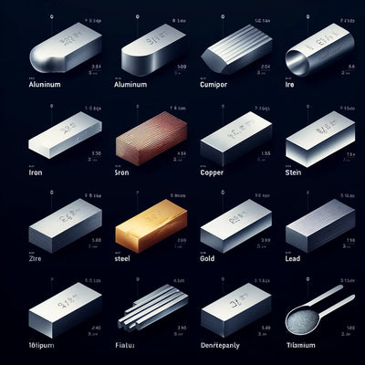 Density of metals, table of all common metals 