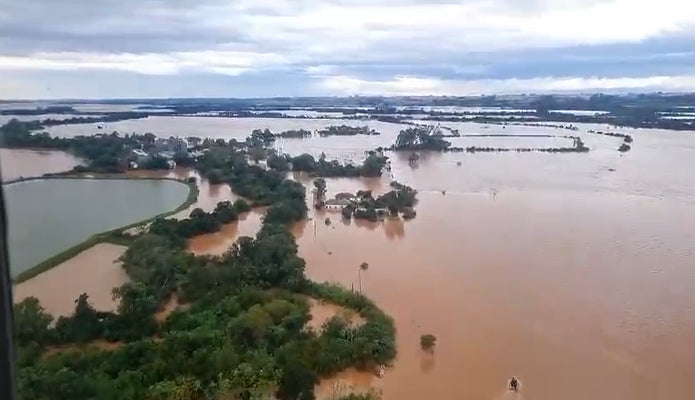 Fuertes lluvias en Rio Grande do Sul y la desesperación de la población 