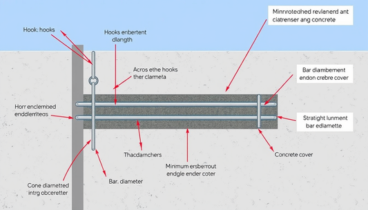 Requisitos de Ancoragem de Barras de Aço em Concreto Armado: Métodos para garantir a aderência adequada entre aço e concreto