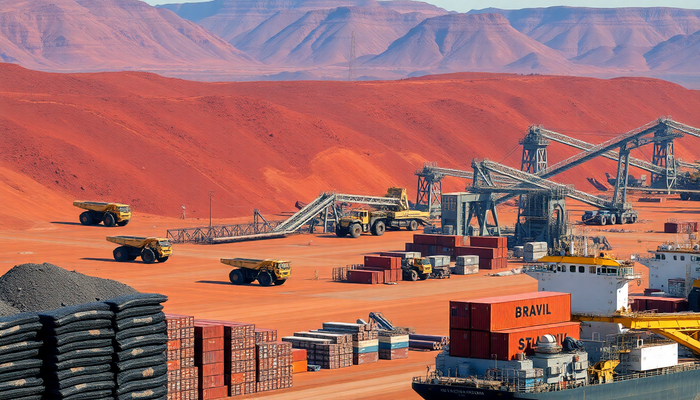 Exportações brasileiras de minério de ferro crescem 5% em março, diz Vale
