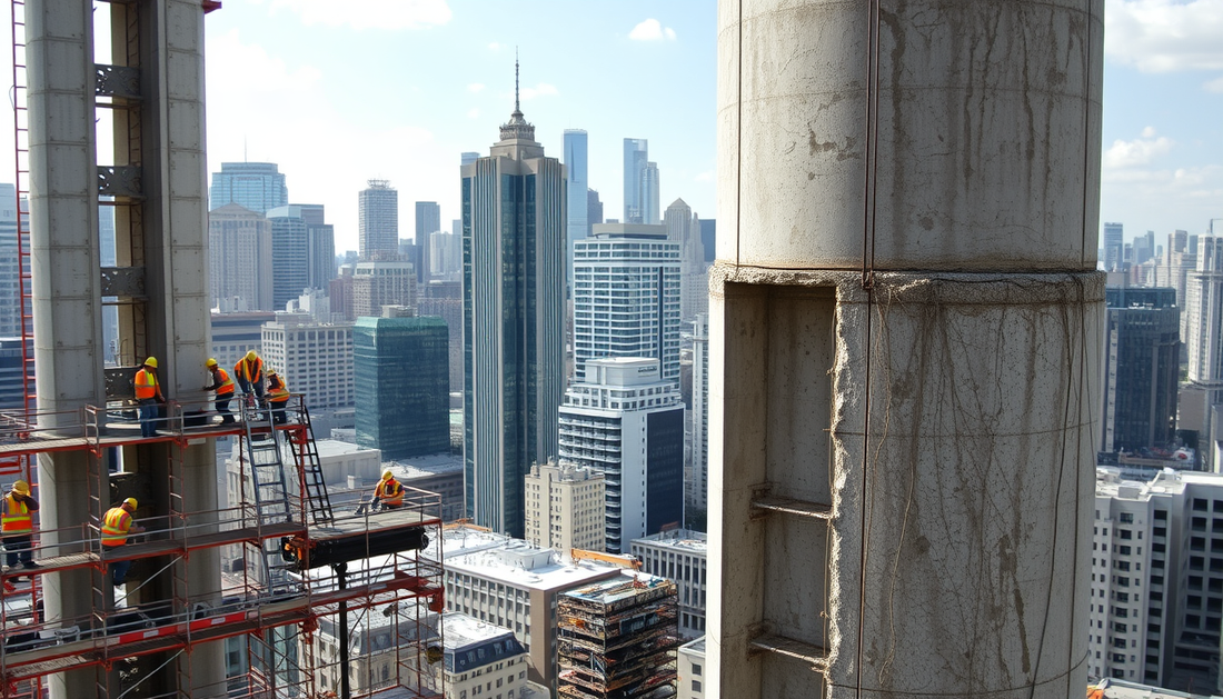 Superando Desafios na Reabilitação de Estruturas de Concreto Armado com Aço Reforçado em Áreas Urbanas