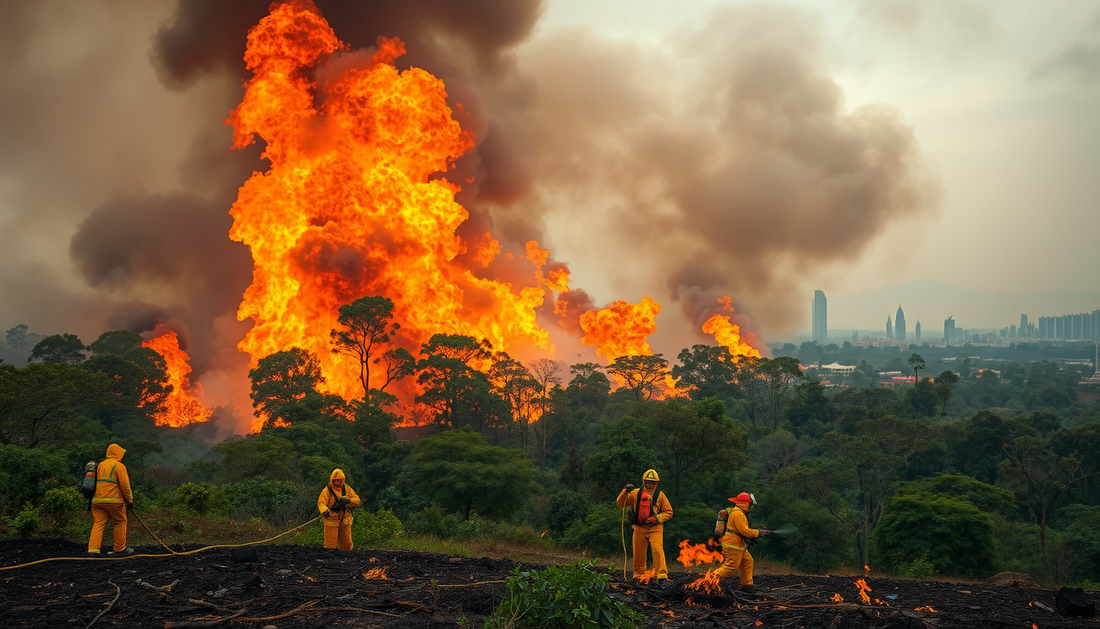 Incêndio Florestal no Parque Nacional de Brasília: Combate às chamas e impactos na região