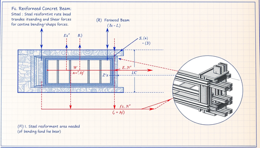 Cálculo da Área de Aço Necessária em Vigas: Cálculo da quantidade de aço para suportar flexão e cortante