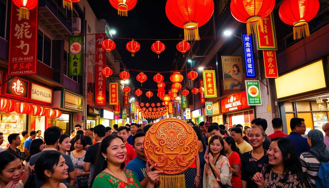 O Festival da Lua Chinês na Rua 25 de Março: Celebrando a Cultura e a Parceria Brasil-China