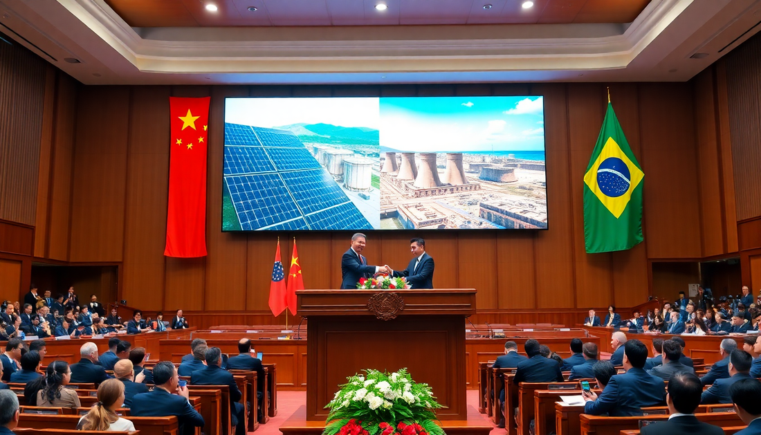 Brasil assina acordos com a China para energias solar e nuclear e mineração sustentável