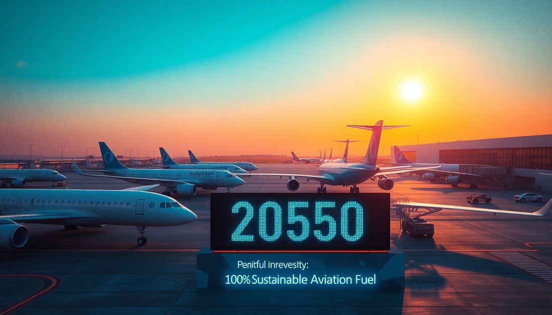 EUA querem substituir todo combustível de aviação por SAF até 2050