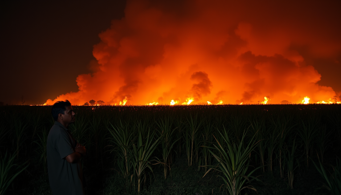 Os incêndios nos canaviais não devem afetar preço do açúcar e etanol para o consumidor final