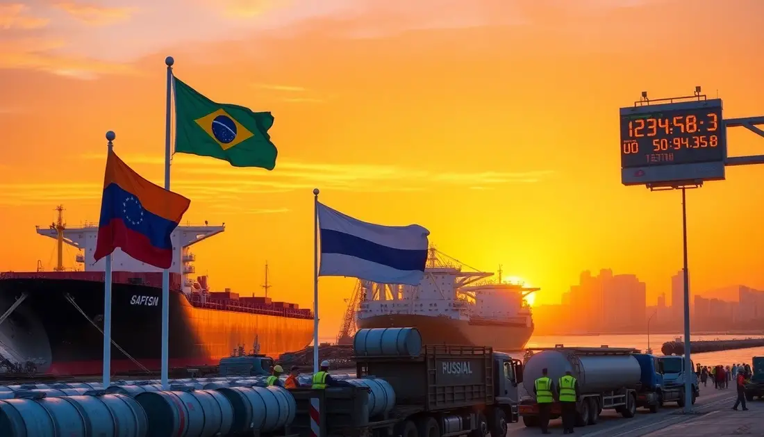 Exportações de petróleo da Rússia para o Brasil explodem para o surpreendente dispara em 2024