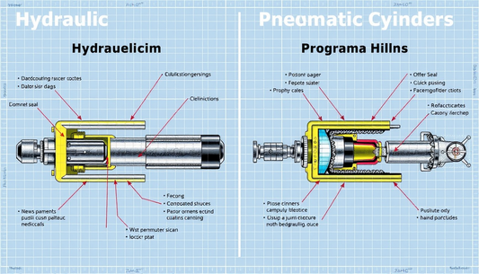 Cilindros Hidráulicos vs. Pneumáticos: Diferenças de Desempenho