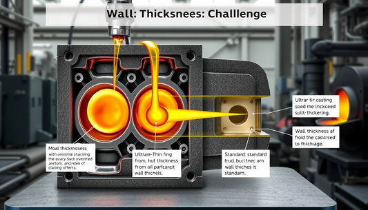 Superando os Desafios da Espessura de Paredes na Microfusão