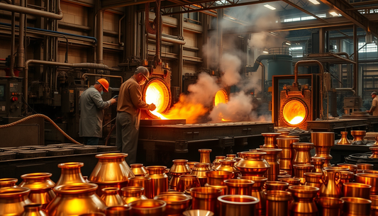 Fundição de Peças em Ligas de Cobre: Inovação e Aplicações Industriais