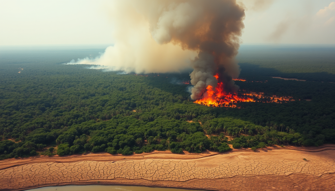 O Brasil enfrenta a pior seca em 44 anos e recorde de queimadas na Amazônia