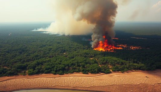 O Brasil enfrenta a pior seca em 44 anos e recorde de queimadas na Amazônia