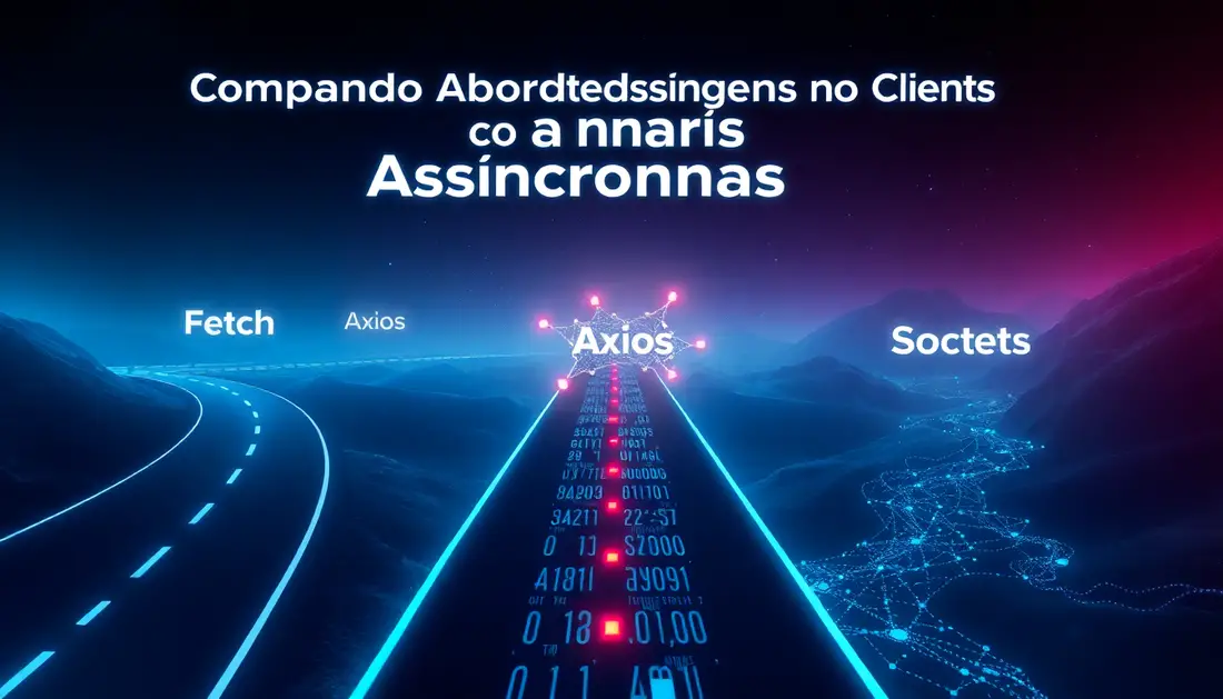 Comparando abordagens Assíncronas no cliente: Fetch vs Axios vs Sockets