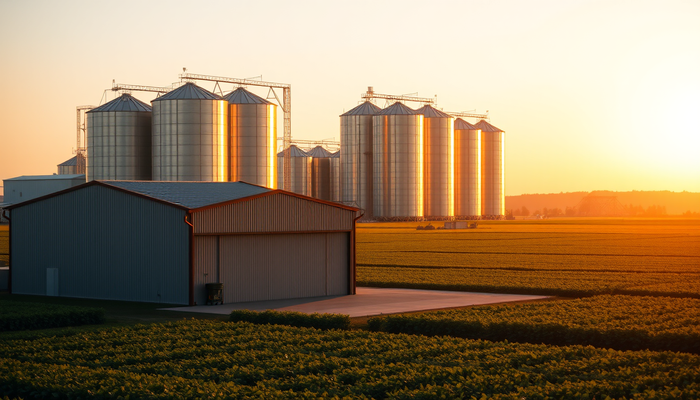 Infraestrutura Agrícola: Aço em Silos e Armazéns