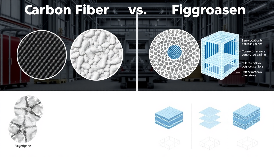 Fibras de Carbono vs. Fibras de Vidro: Qual a melhor escolha para sua Indústria?