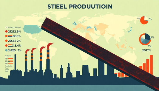 Produção Mundial de Aço em Queda: Análise dos Principais Países Produtores