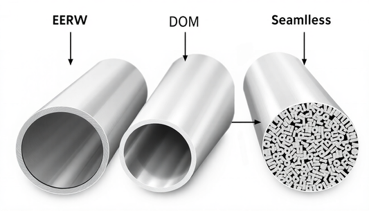 Entendendo os diferentes tipos de Tubos de Aço: ERW, DOM e Sem Costura