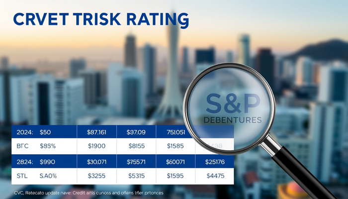 CVC (CVCB3) tem classificações de risco de crédito de suas debêntures alteradas pela S&P