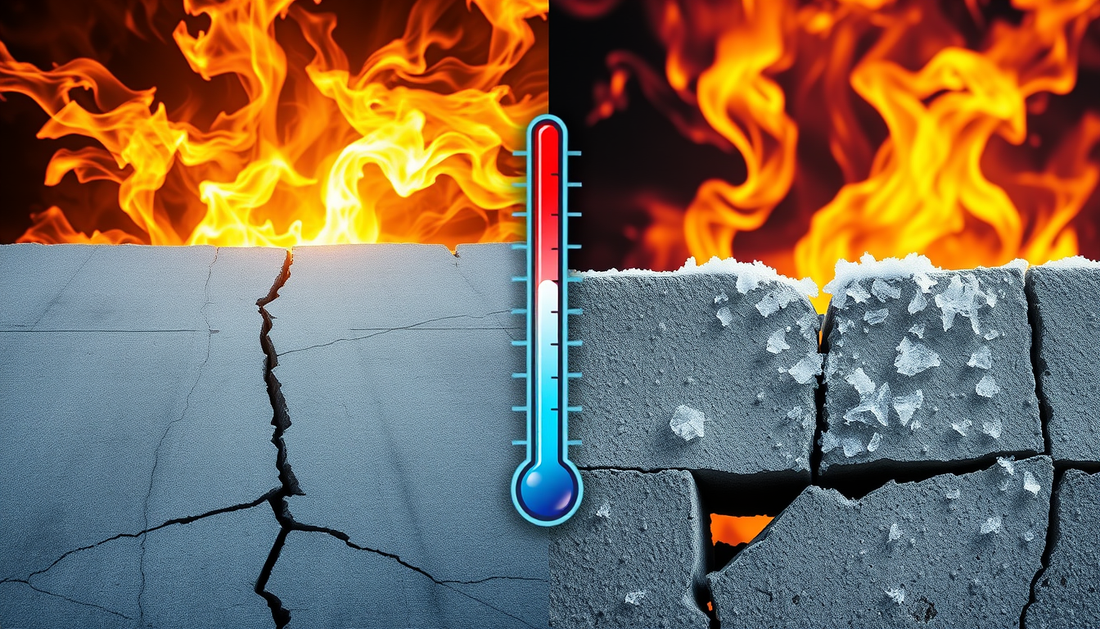 O Impacto de Temperaturas Extremas no Aço Reforçado em Concreto Armado