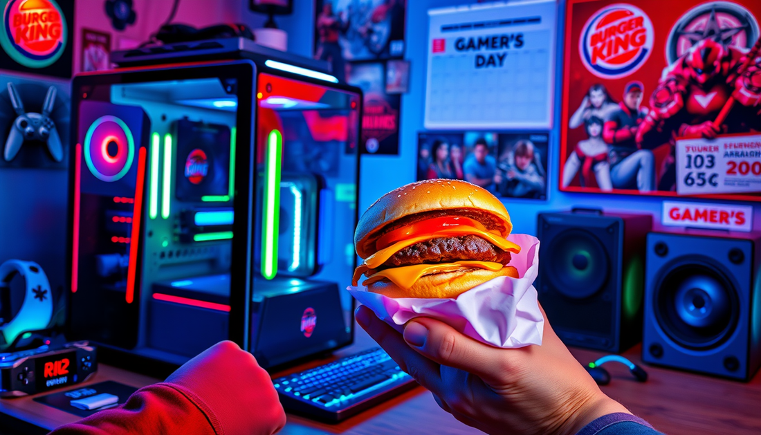 Burger King troca peças de computador por Whopper em ação pelo Dia do Gamer