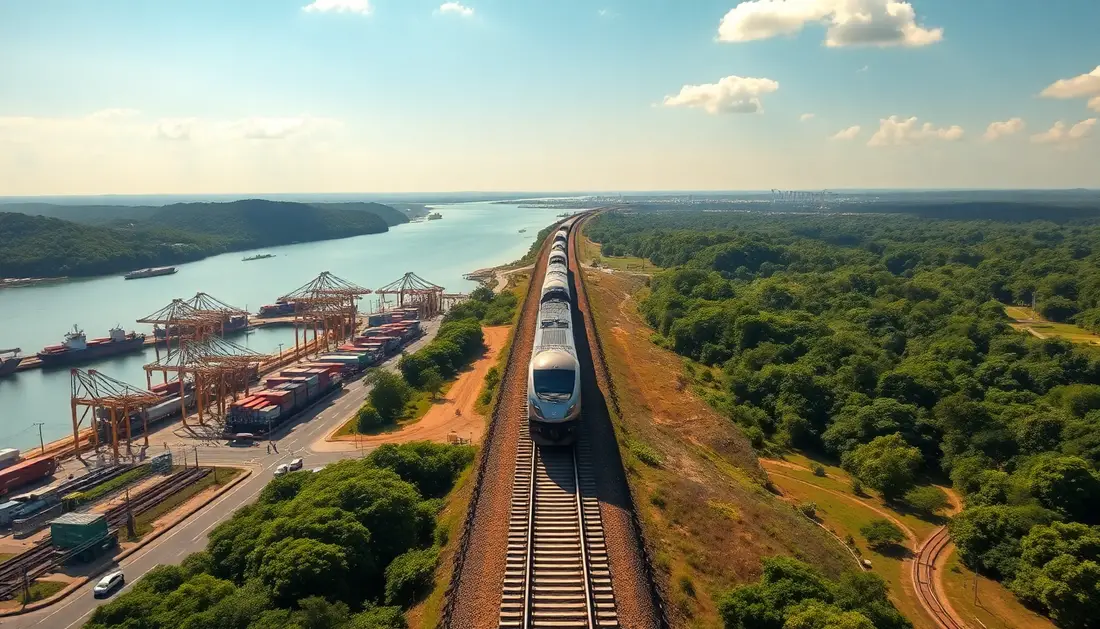 Ferrovia que conecta o Porto do Açu à Malha Nacional