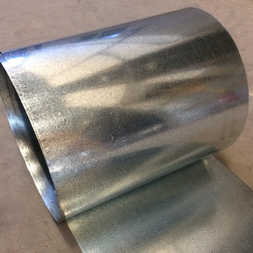 Bobina de Aço Galvanizado 20 cm – Chapa Zincada para Calhas, Rufos e Artesanato